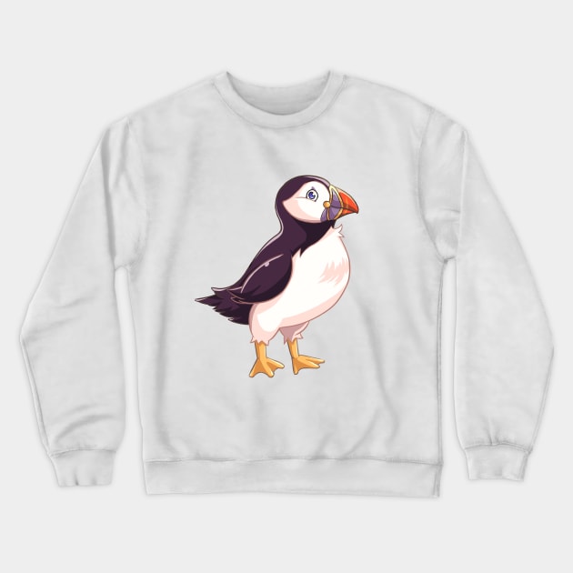 Puffin Bird Logo Crewneck Sweatshirt by EdgeKagami